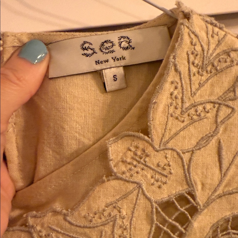 Sea New York Cream Lace Blouse ceci - Picture 2 of 6
